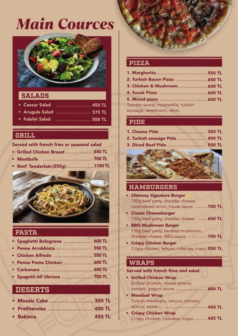 Menu page 3